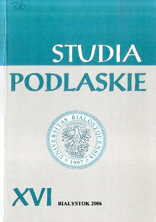 Studia Podlaskie. T. 16