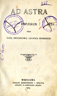 Ad astra : dwugłos