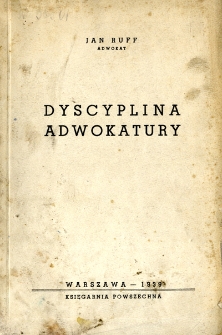 Dyscyplina adwokatury