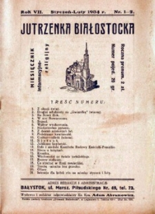 Jutrzenka Białostocka 1934, R.7, nr 1-2 (styczeń-luty)