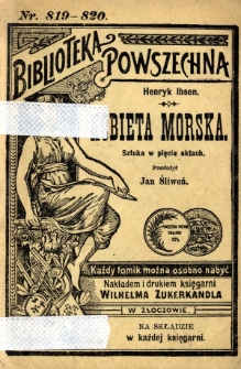 Kobieta morska : sztuka w pięciu aktach
