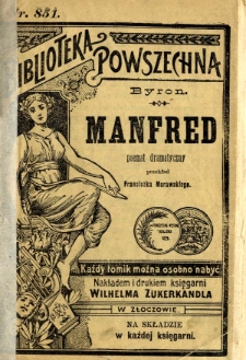 Manfred : poemat dramatyczny