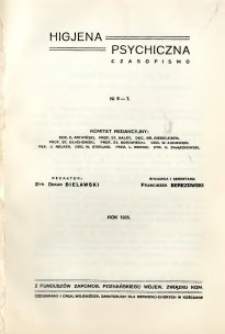 Higjena Psychiczna 1935 nr 6-7