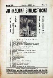Jutrzenka Białostocka 1936, R.9, nr 3 (marzec)