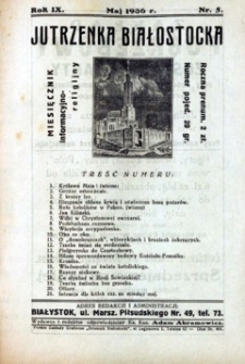 Jutrzenka Białostocka 1936, R.9, nr 5 (maj)