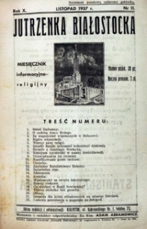 Jutrzenka Białostocka 1937, R.10, nr 11 (listopad)