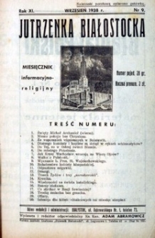 Jutrzenka Białostocka 1938, R.11, nr 9 (wrzesień)