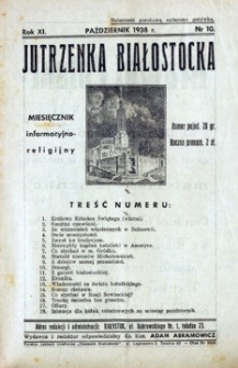 Jutrzenka Białostocka 1938, R.11, nr 10 (październik)