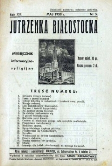 Jutrzenka Białostocka 1939, R.12, nr 5 (maj)