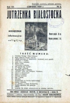 Jutrzenka Białostocka 1939, R.12, nr 6 (czerwiec)