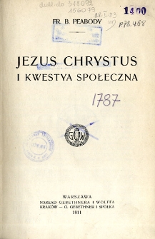 Jezus Chrystus i kwestya społeczna