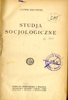 Studja socjologiczne