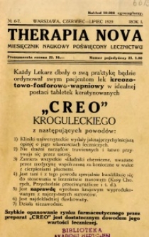 Therapia Nova 1929 R.1 nr 6-7