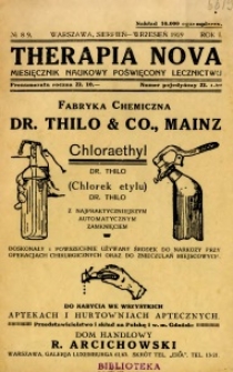 Therapia Nova 1929 R.1 nr 8-9