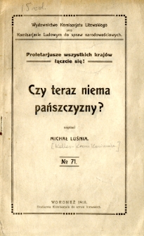 Czy teraz nie ma pańszczyzny?