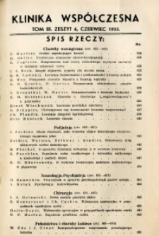 Klinika Współczesna 1935 R.3 nr 6