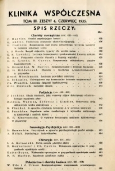 Klinika Wsp&oacute;łczesna 1935 R.3 nr 6