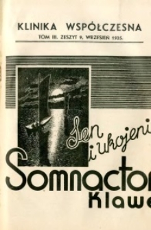 Klinika Wsp&oacute;łczesna 1935 R.3 nr 9