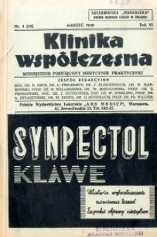 Klinika Współczesna 1938 R.6 nr 3