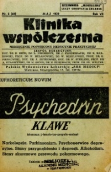 Klinika Wsp&oacute;łczesna 1939 R.7 nr 5