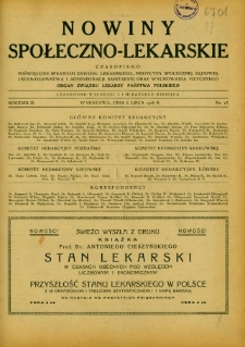 Nowiny Społeczno-Lekarskie 1928 R.2 nr 13