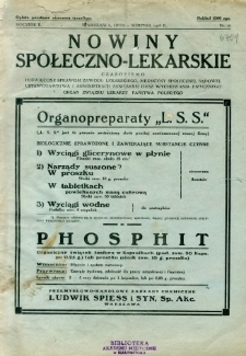 Nowiny Społeczno-Lekarskie 1928 R.2 nr 15