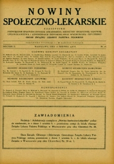 Nowiny Społeczno-Lekarskie 1928 R.2 nr 16