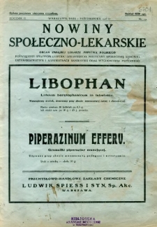 Nowiny Społeczno-Lekarskie 1928 R.2 nr 19