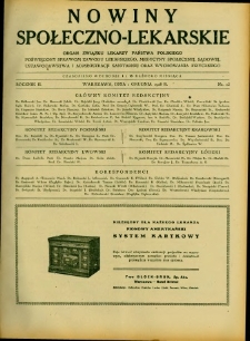 Nowiny Społeczno-Lekarskie 1928 R.2 nr 23