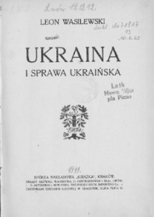Ukraina i sprawa ukraińska