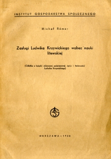 Zasługi Ludwika Krzywickiego wobec nauki litewskiej