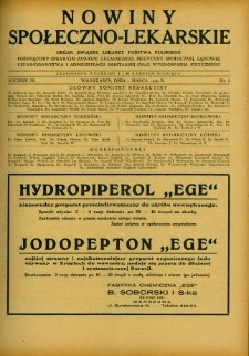 Nowiny Społeczno-Lekarskie 1929 R.3 nr 5