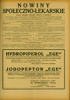 Nowiny Społeczno-Lekarskie 1929 R.3 nr 7