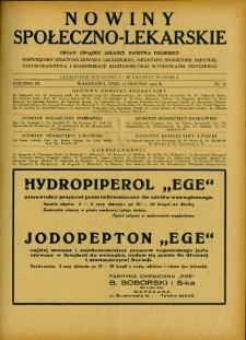 Nowiny Społeczno-Lekarskie 1929 R.3 nr 16