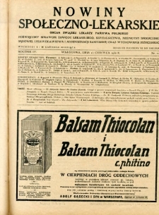 Nowiny Społeczno-Lekarskie 1930 R.4 nr 12
