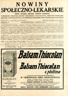 Nowiny Społeczno-Lekarskie 1930 R.4 nr 15