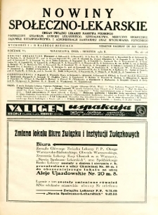 Nowiny Społeczno-Lekarskie 1932 R.6 nr 15-16