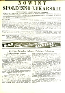 Nowiny Społeczno-Lekarskie 1932 R.6 nr 24