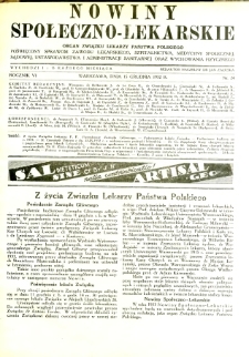 Nowiny Społeczno-Lekarskie 1932 R.6 nr 24