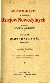 Między Jeną a Tylżą : 1806-1807