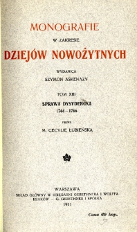 Sprawa dysydencka 1764-1766