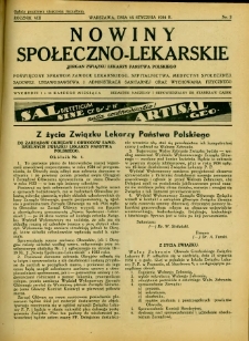 Nowiny Społeczno-Lekarskie 1934 R.8 nr 2