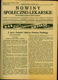 Nowiny Społeczno-Lekarskie 1934 R.8 nr 3