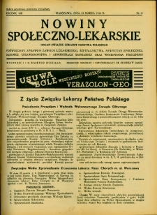 Nowiny Społeczno-Lekarskie 1934 R.8 nr 6