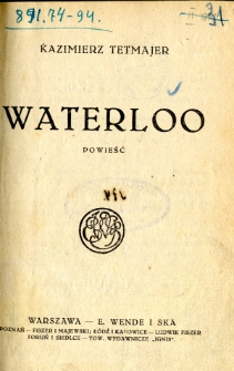 Waterloo : powieść