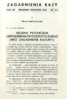 Zagadnienia Rasy 1934 R.16 t.8 nr 3-4