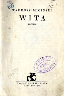 Wita : powieść