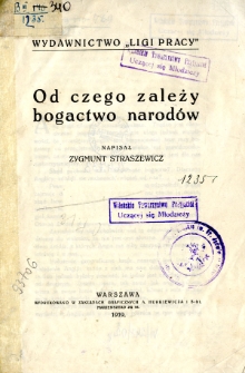 Od czego zależy bogactwo narodów