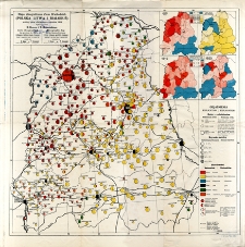 Mapa etnograficzna Ziem Wschodnich (Polska Litwa i Białoruś) podług spisu oficjalnego z grudnia 1919 wykonana przez E. Romera i T. Szumańskiego