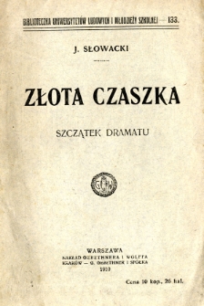 Złota czaszka : szczątek dramatu